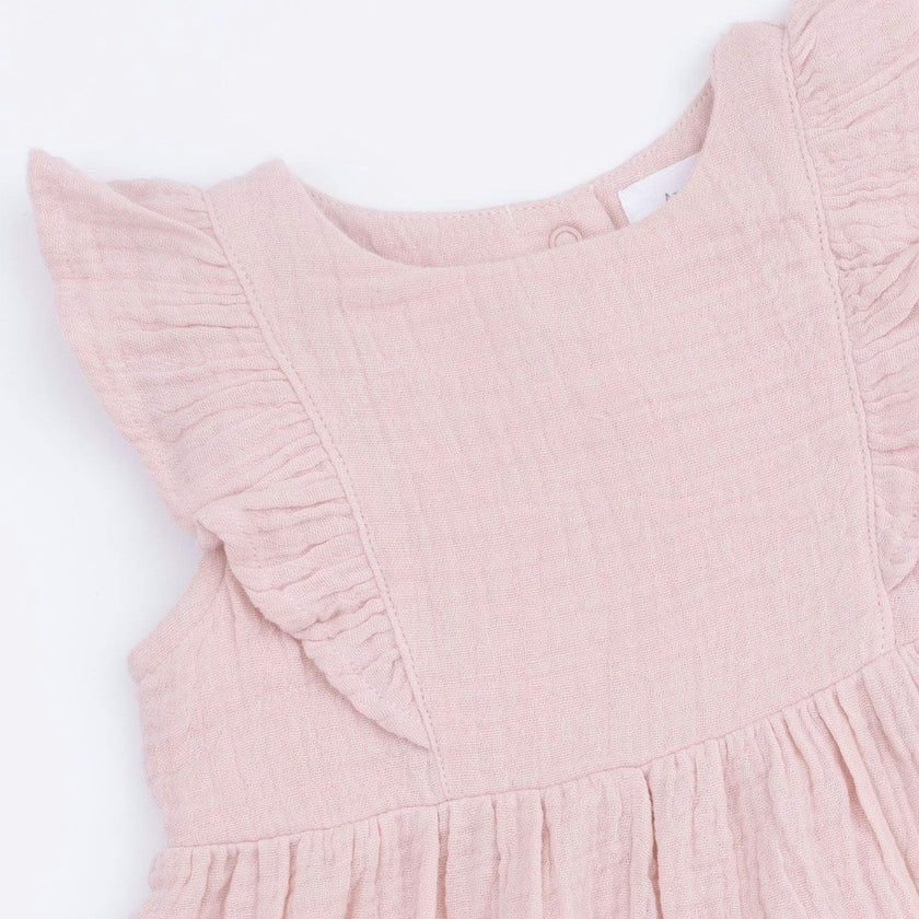 Lotus Flower Ducklings - Ruffle Sleeve Dress and Bloomer