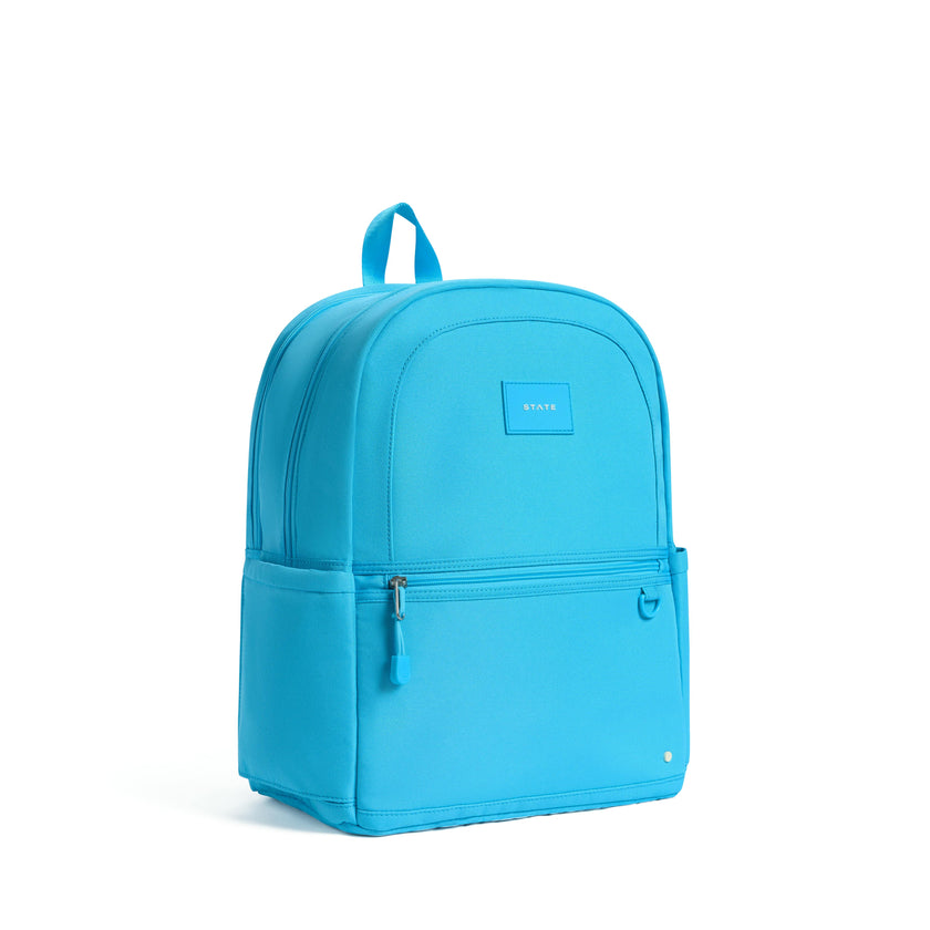 Kane Double Pocket Backpack, Bright Blue