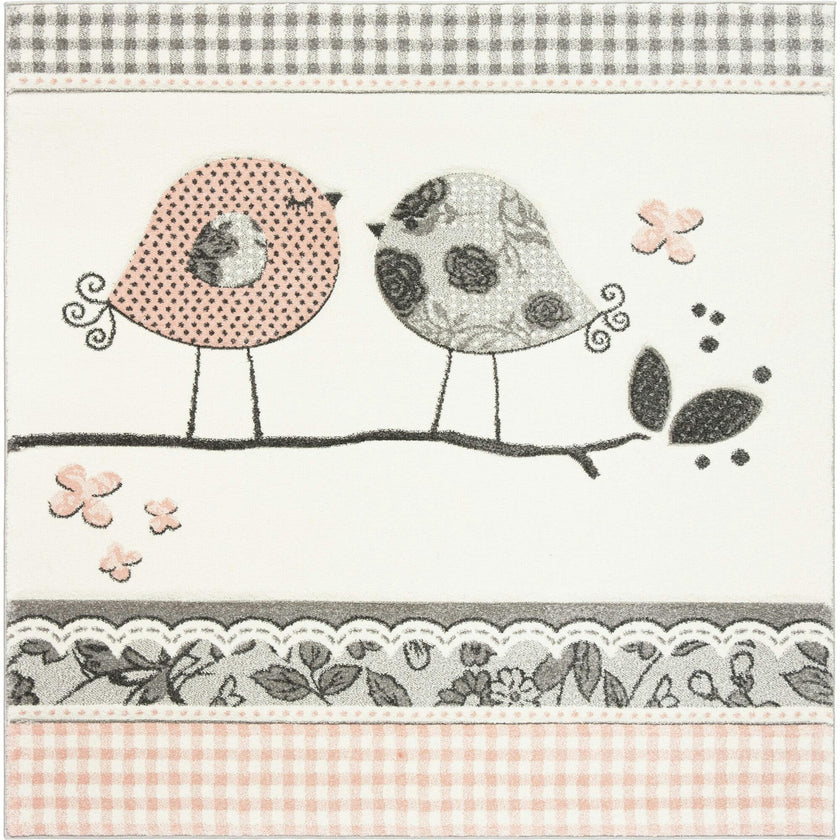 Carousel Kids Rug, Pink