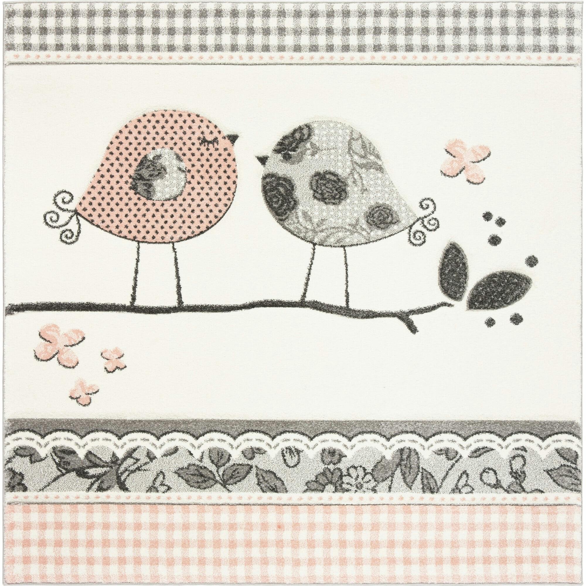 Carousel Kids Rug, Pink