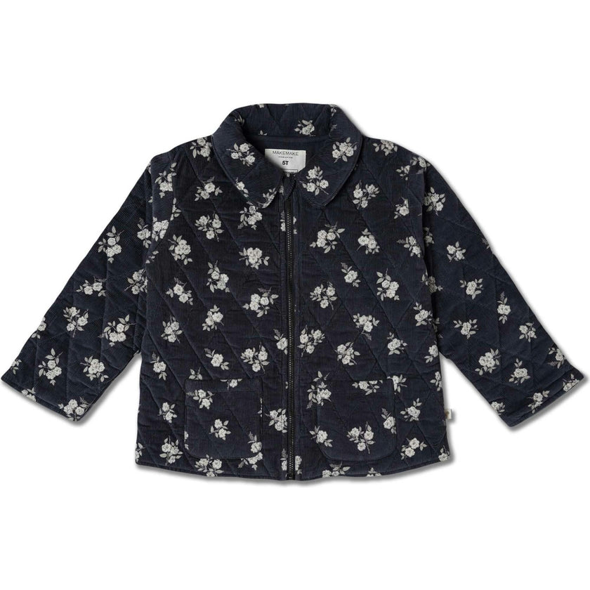 Organic Quilted Corduroy Zipper Jacket