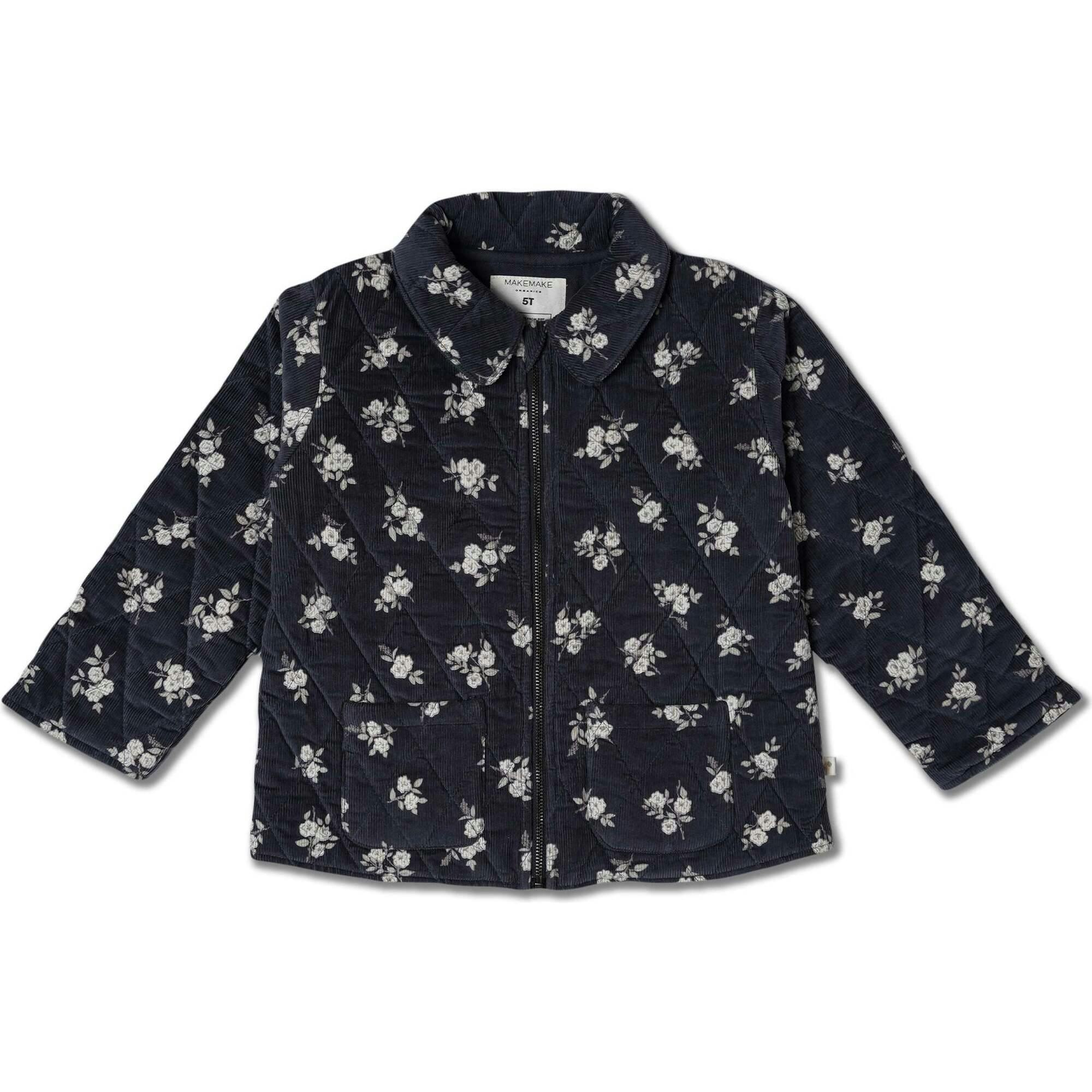 Organic Quilted Corduroy Zipper Jacket