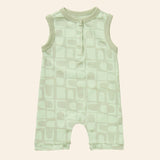 Printed Henley Romper
