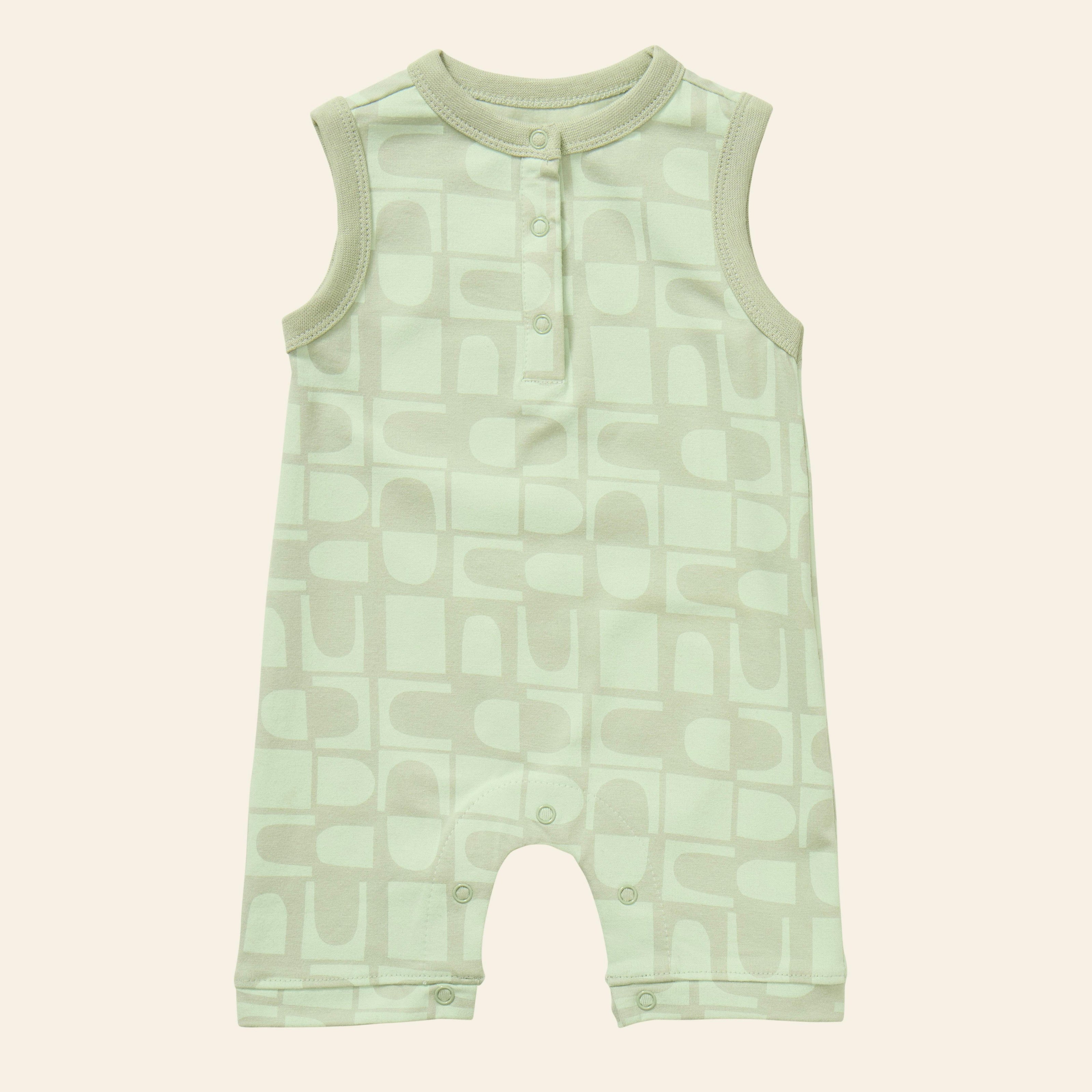 Printed Henley Romper