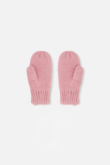 Knit Mittens Pale Dusty Pink