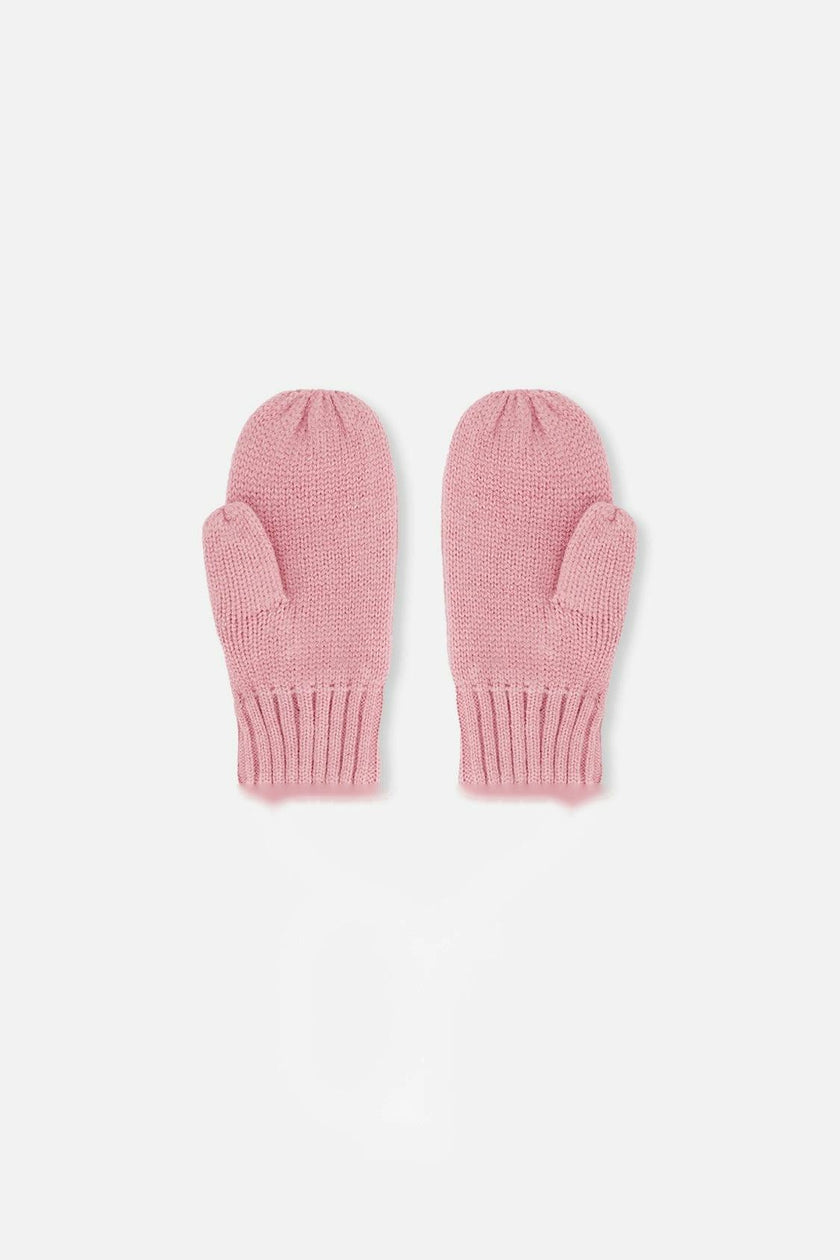Knit Mittens Pale Dusty Pink