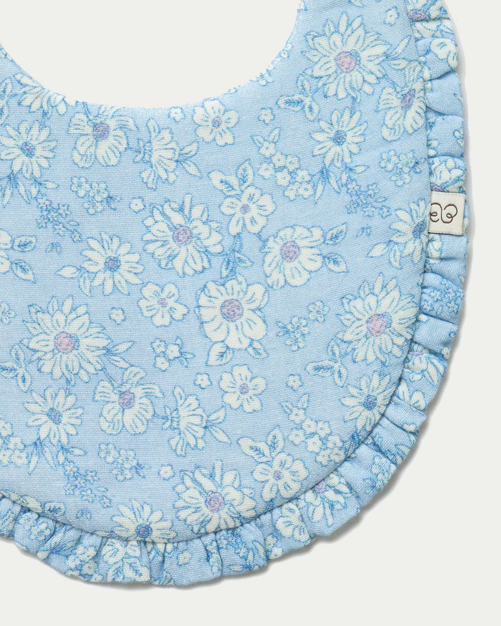 Bib - Tonal Floral Blue