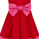 Paris Bow Satin Girls Party Dress