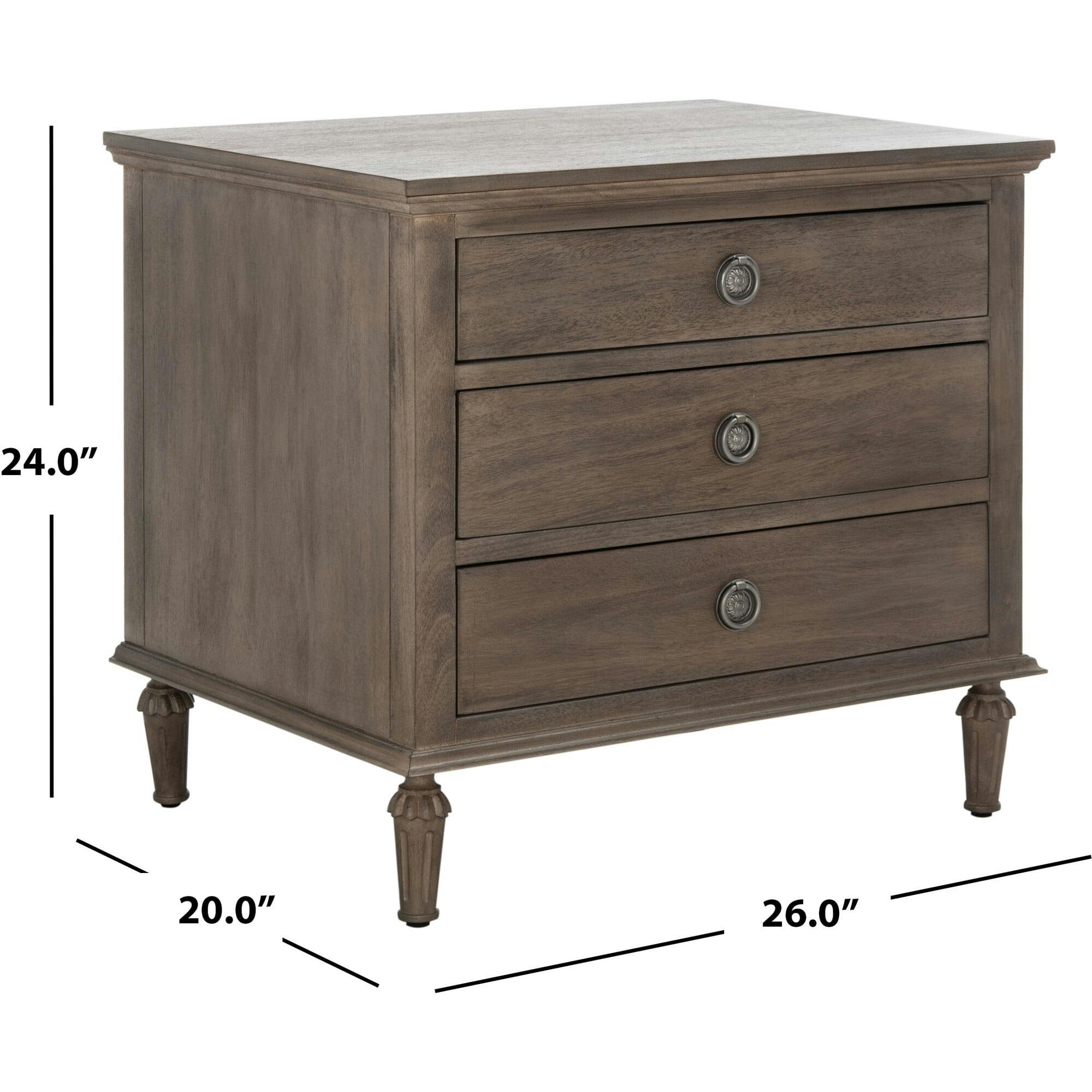 Lisabet 3 Drawer Nightstand