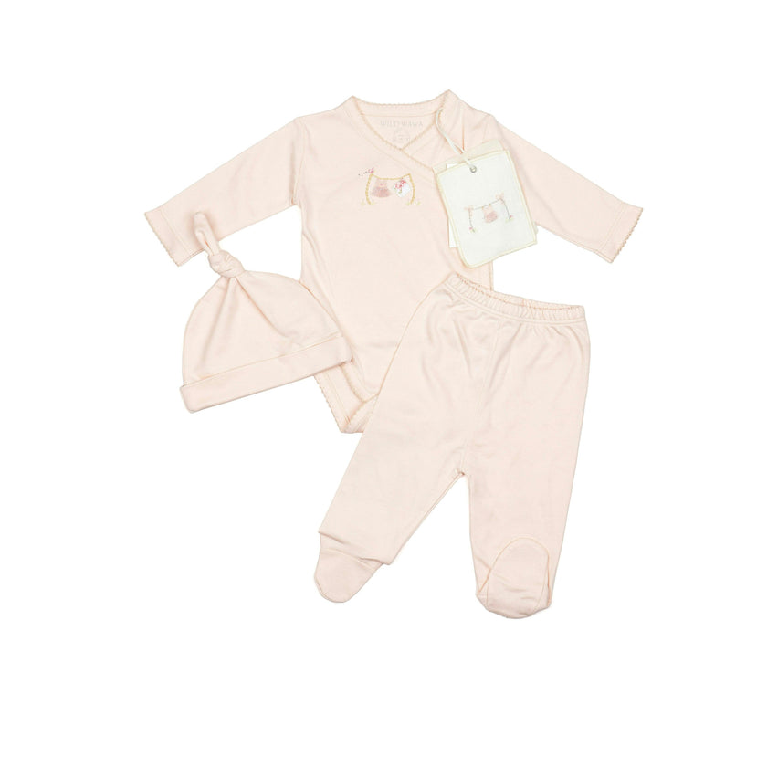 Embroidered Three Piece Set