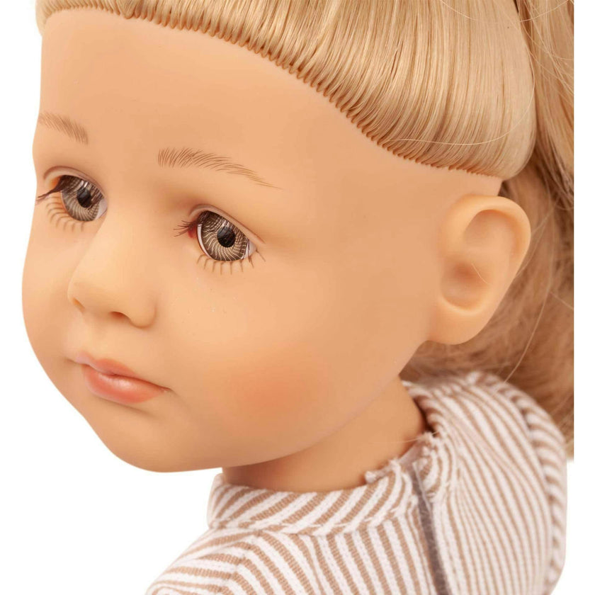 Little Kidz Lotta Doll 14" Multi-Jointed Standing Doll with Long Blonde Hair to Wash and Style