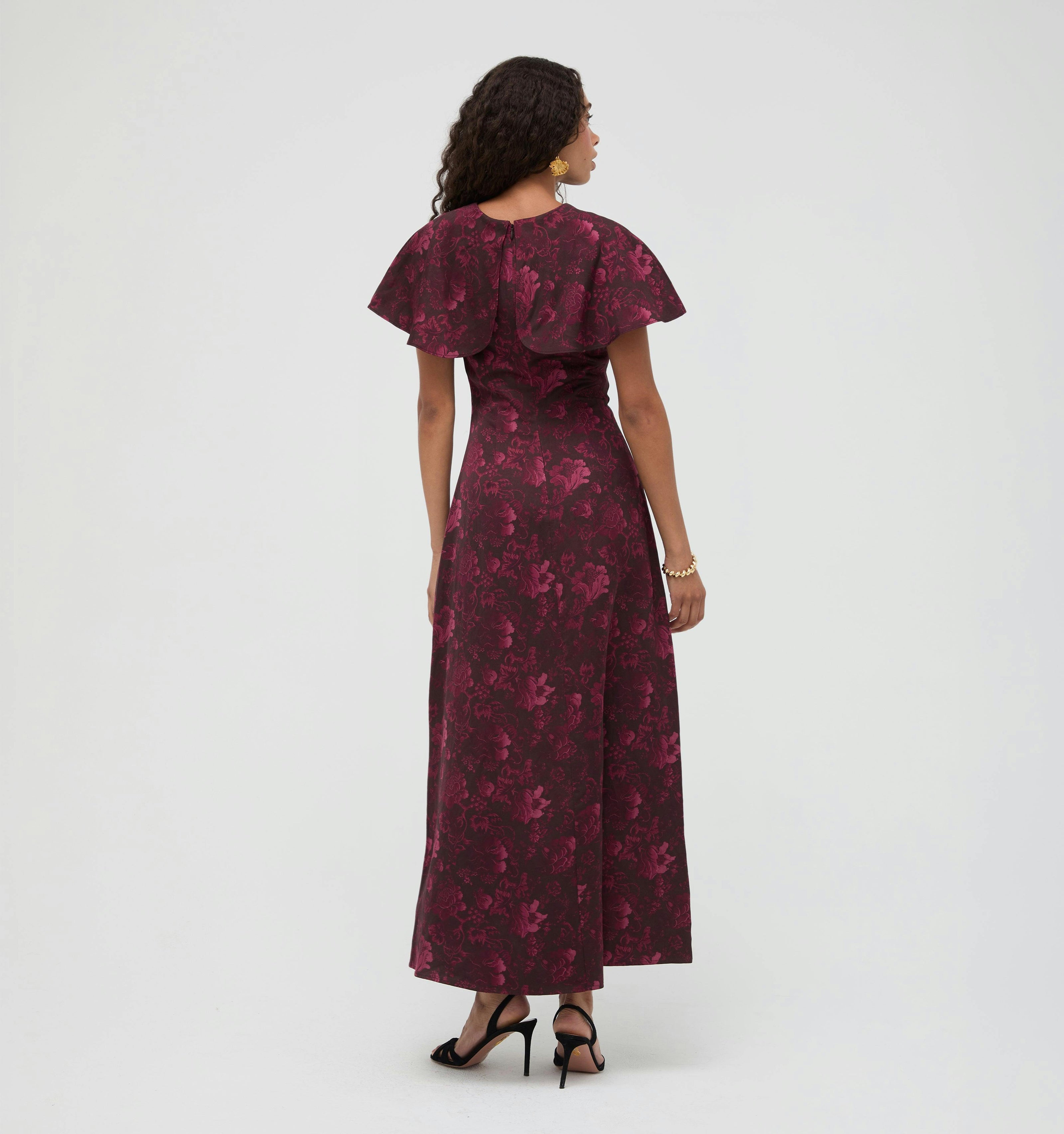 The Davina Dress - Annabelle Botanica Burgundy