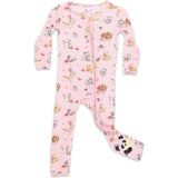 Valentines Kittens Bamboo Convertible Footie