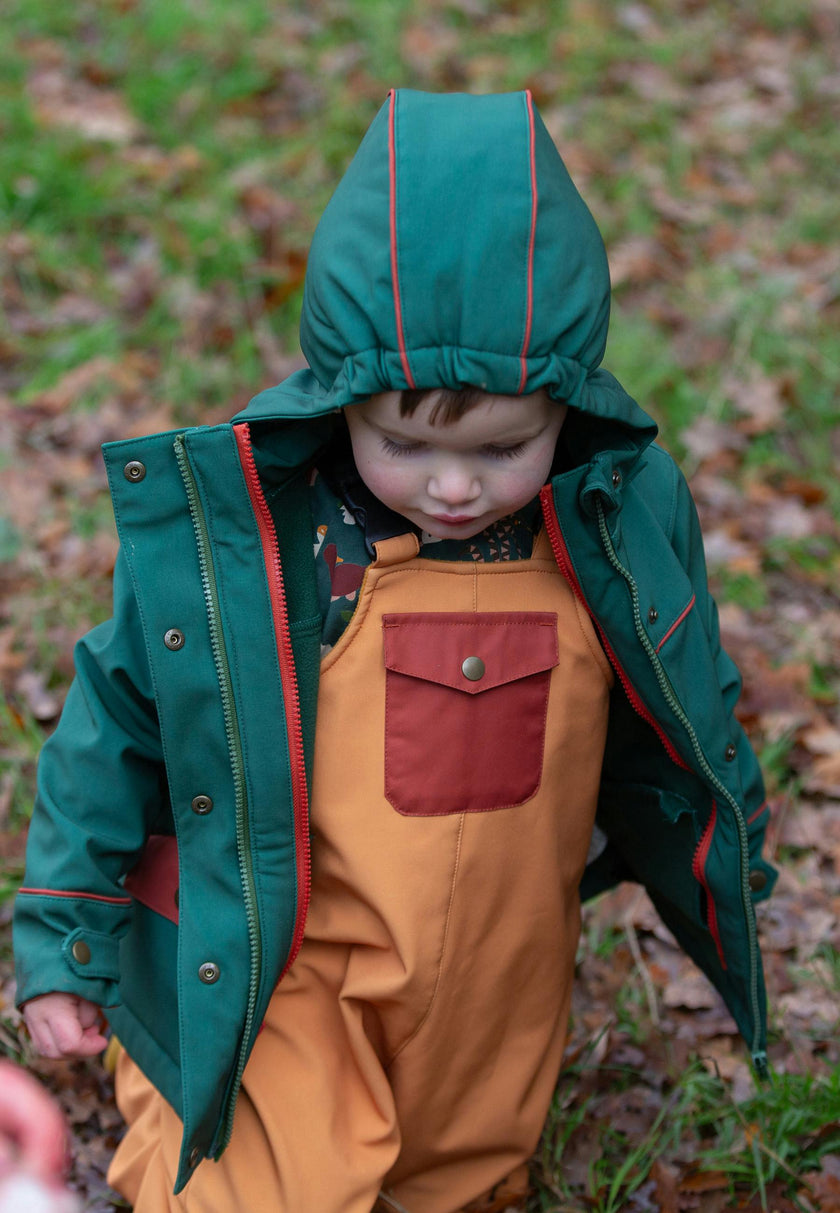 Olive Recycled Waterproof 3 in 1 Coat, Green