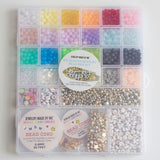 Over 3000-Piece Rainbow Bead Kit with Letters