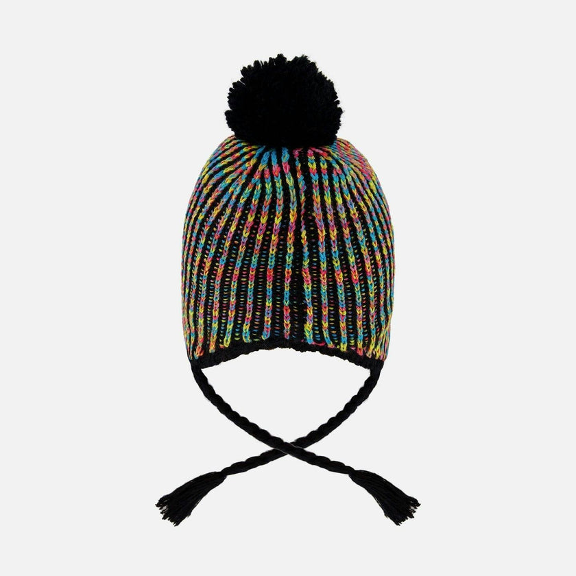 Lined Peruvian Knit Pompom Hat