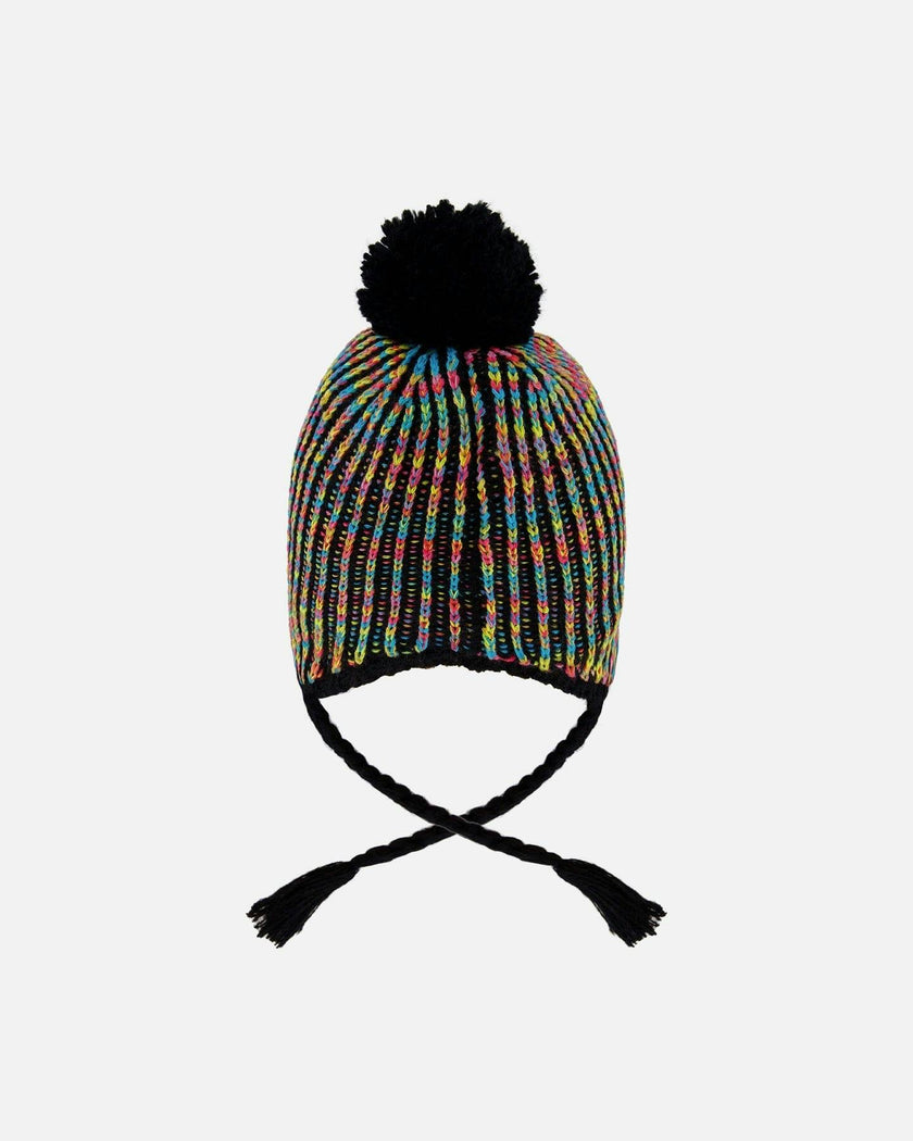 Lined Peruvian Knit Pompom Hat