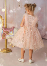 Sparkly Feather Fairy Tulle Dress
