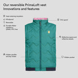 Icon reversible PrimaLoft vest "Underground"