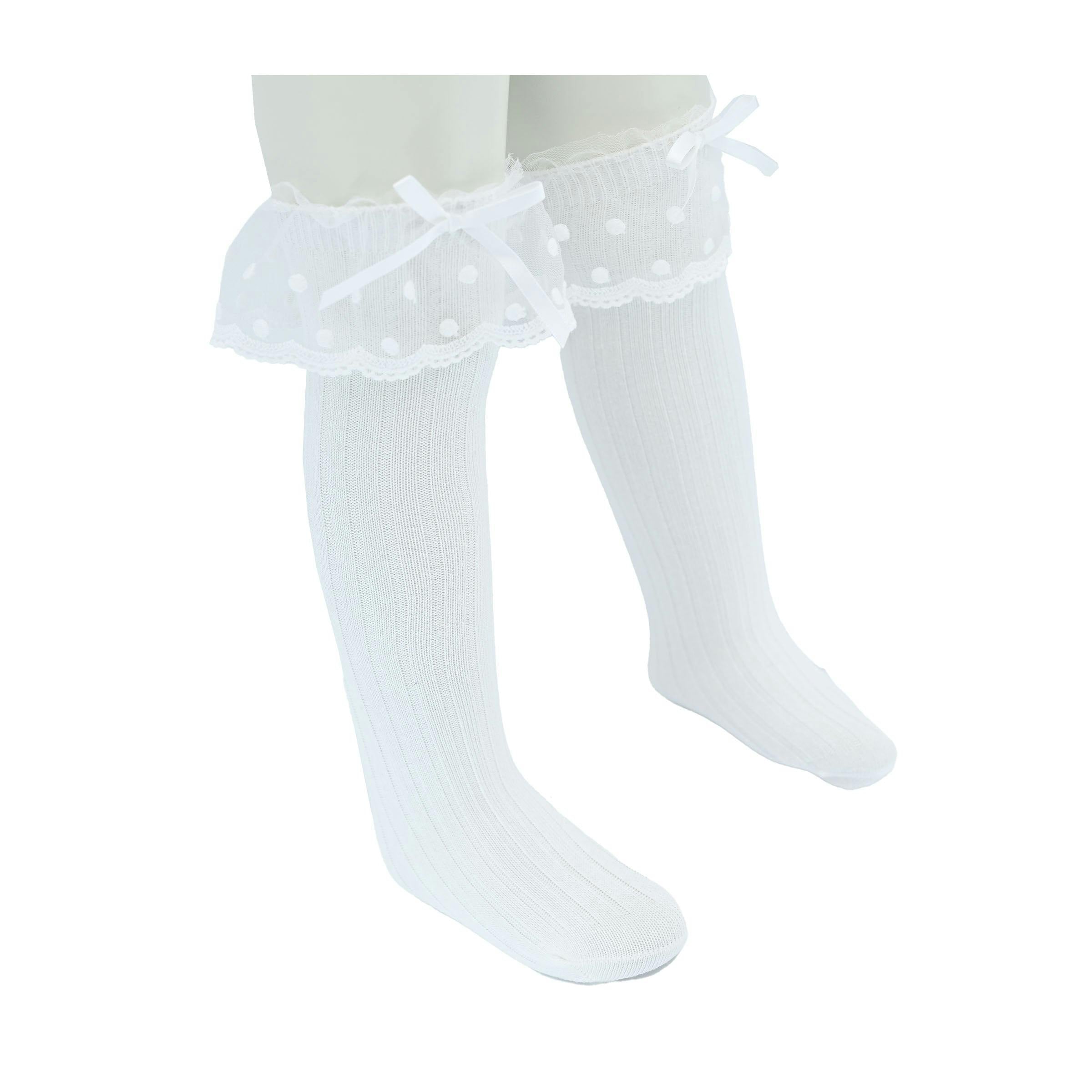 Ankle Skirt Polka Bow Socks