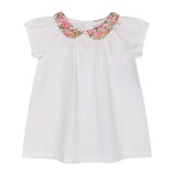 Made With Liberty Fabric Girls blouse Rose