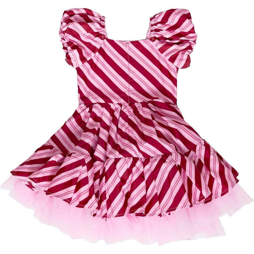 Mini Scottie Dress in Candy Cane Stripes