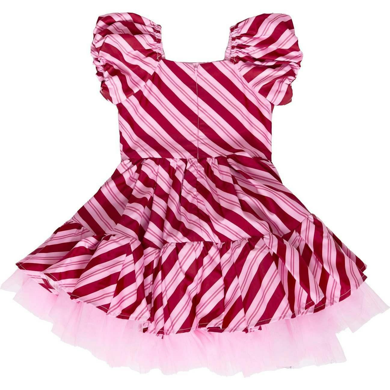 Mini Scottie Dress in Candy Cane Stripes
