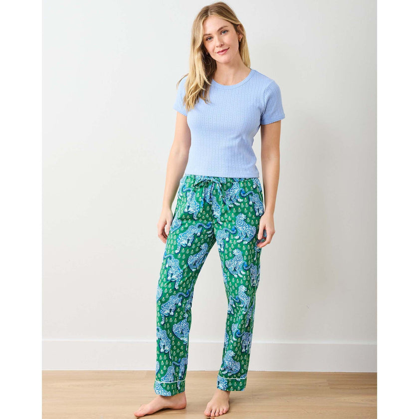 Pointelle Short Sleeve Tee, Blue