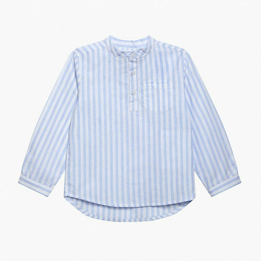 Oscar Shirt in Pale Blue Stripe