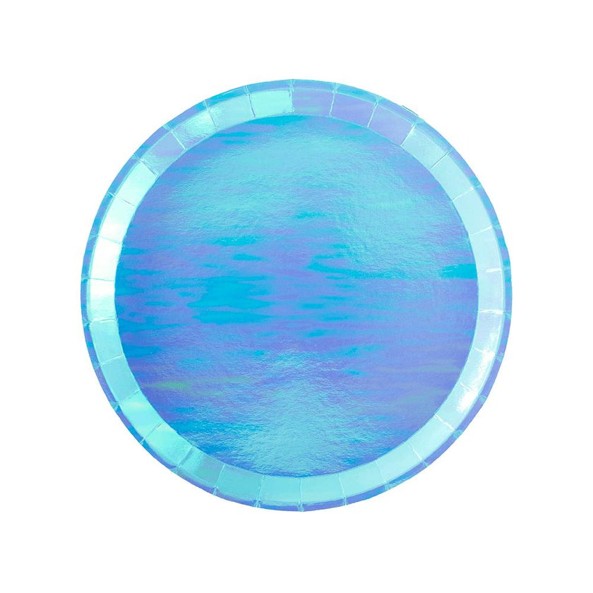 Posh Bubble Mint Round Plates - 2 Size Options