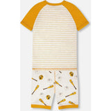 Organic Cotton Two-Piece Pajamas Set, Grey
