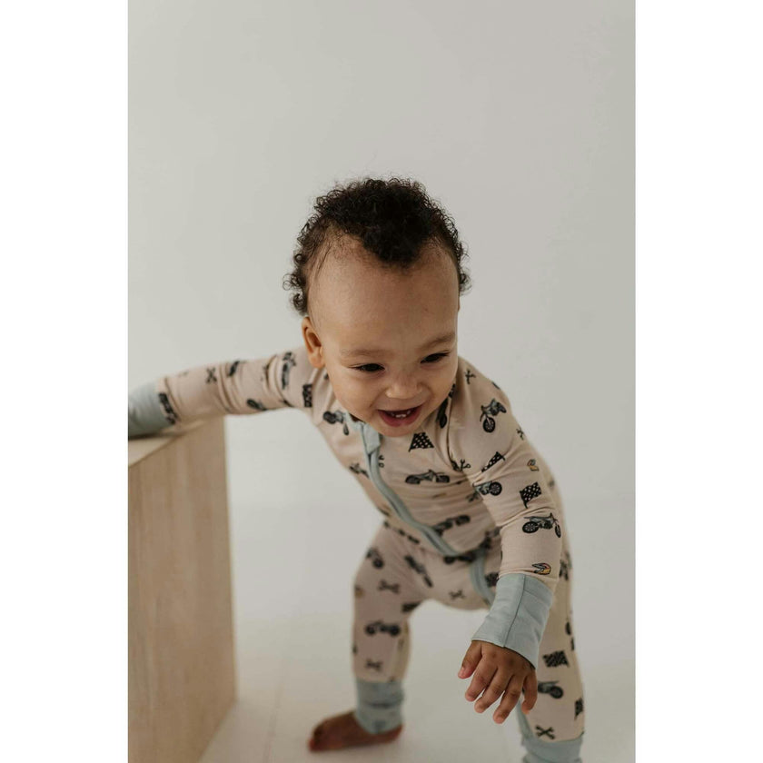 Long Sleeve Zip Romper