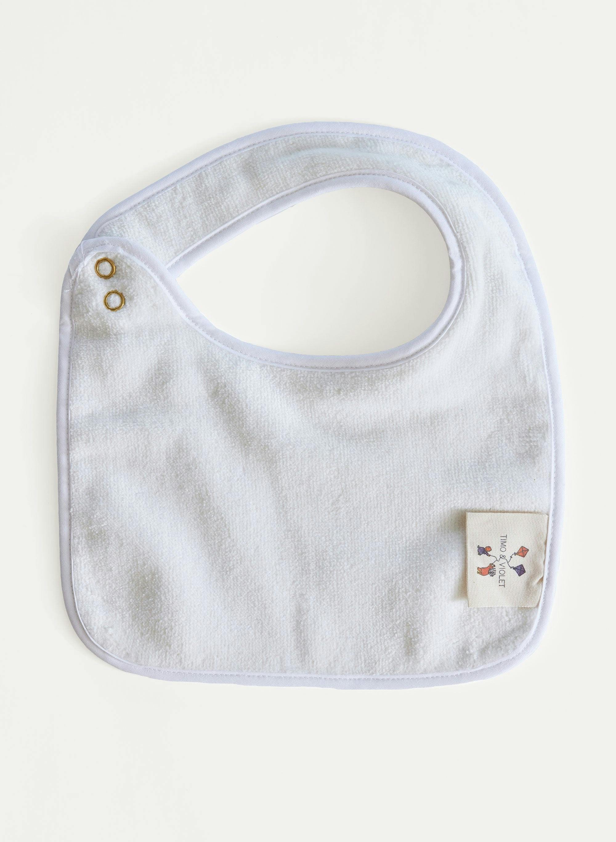 Baby Classic Bib - Blue & White Stripe