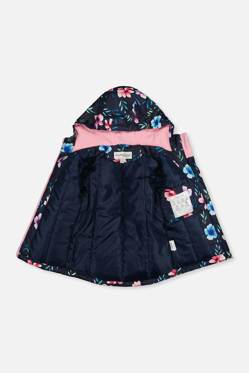 Light Weight Two Piece Chill Snowsuit Blue Floral Print