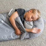 Happy Nappers: Pillow & Sleepy Sack: Med - Grey Shark