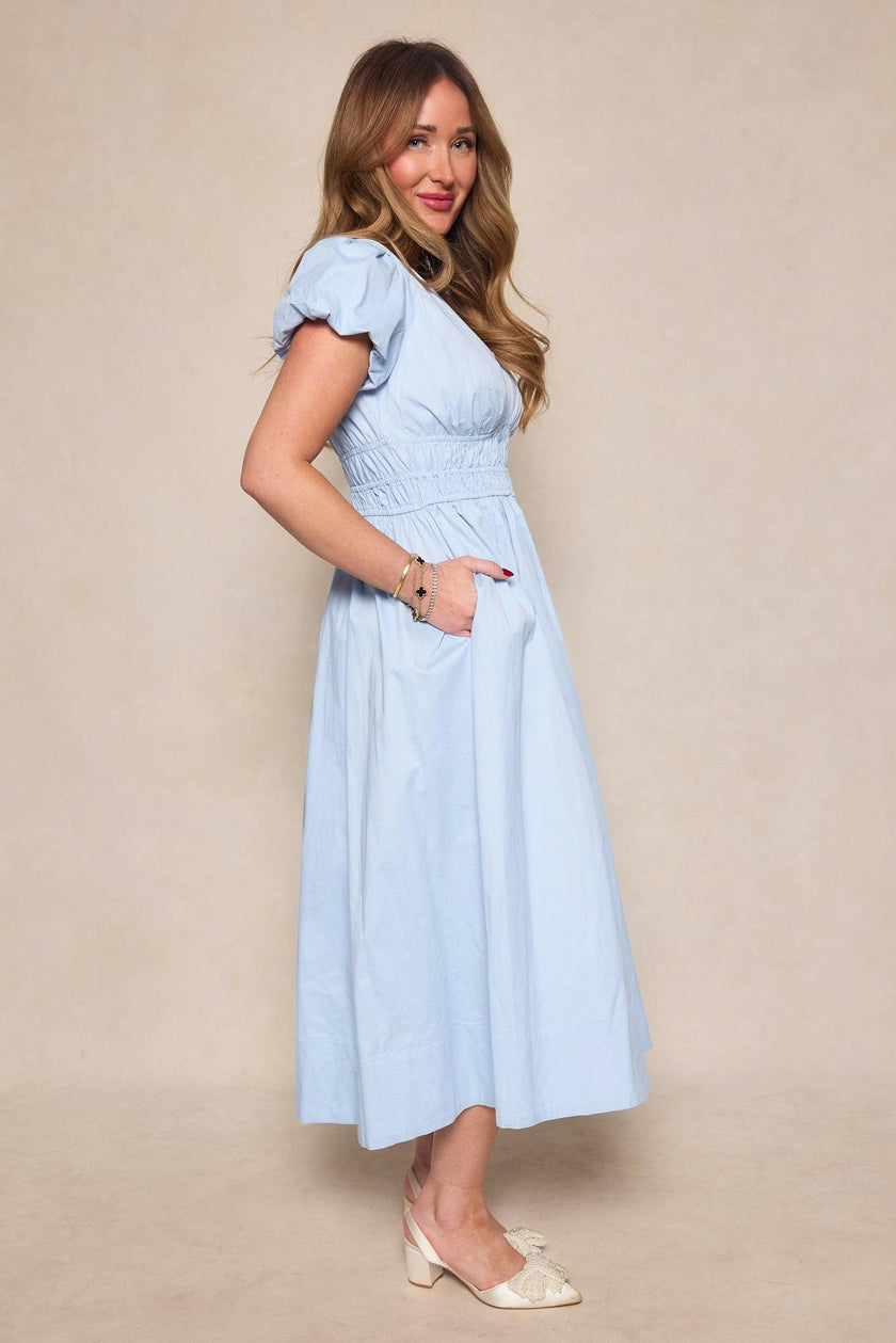 Zella Dress in Sky Blue
