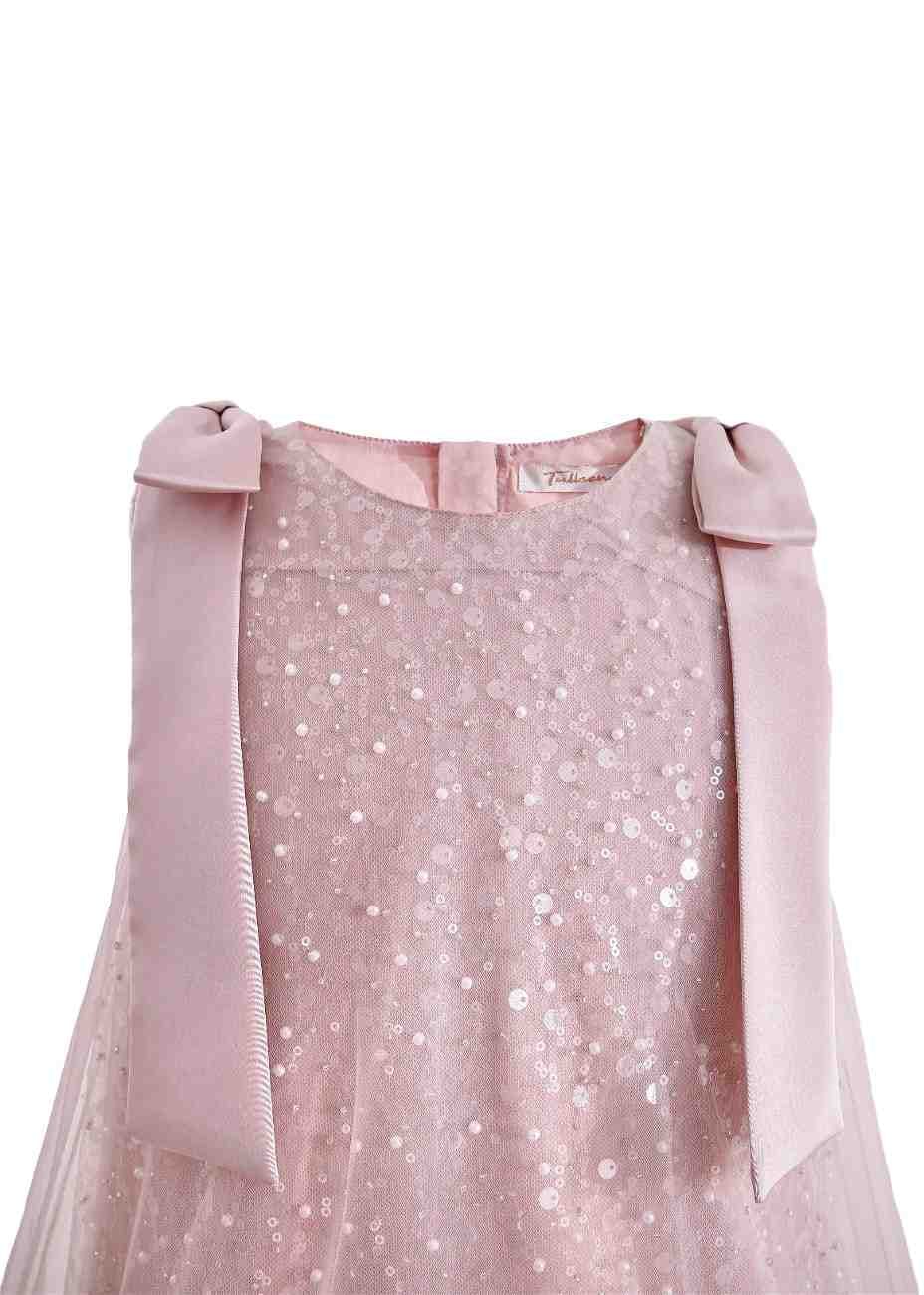 Pink Sequin Feather Dress