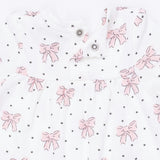 Bows and Hearts - Cuffed Sleeve Romper