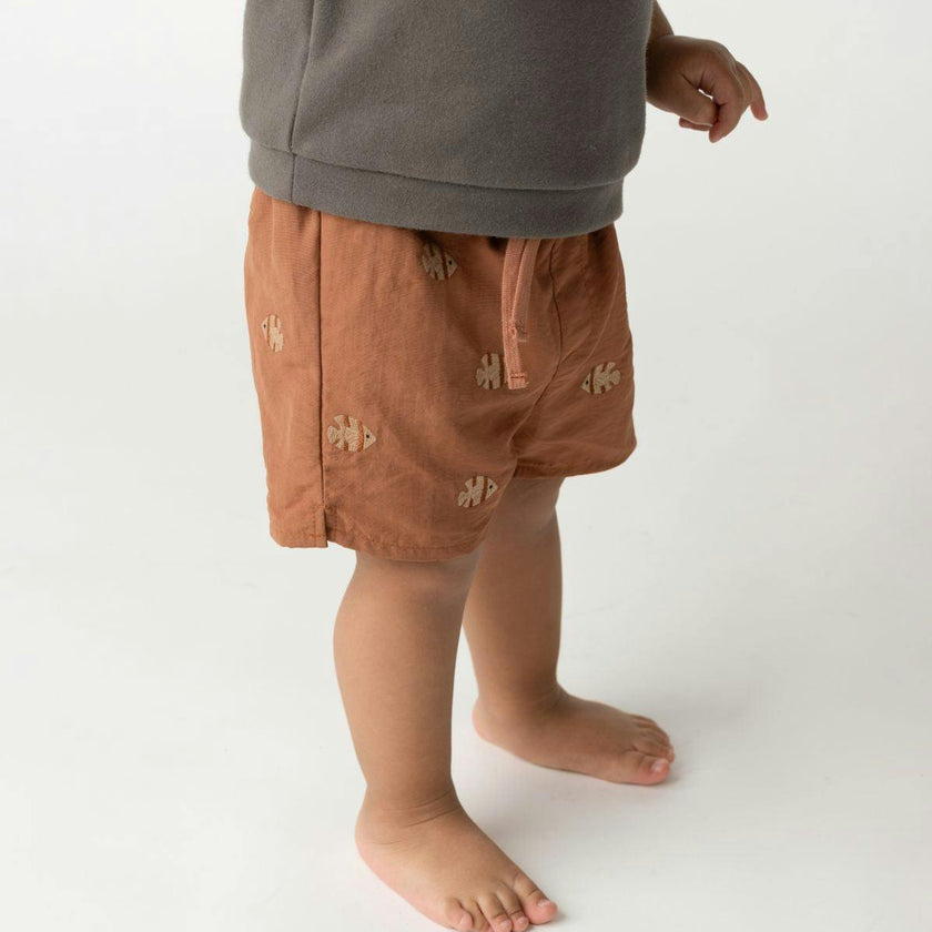 Wangu Swim Shorts | Moonfishes | Rust
