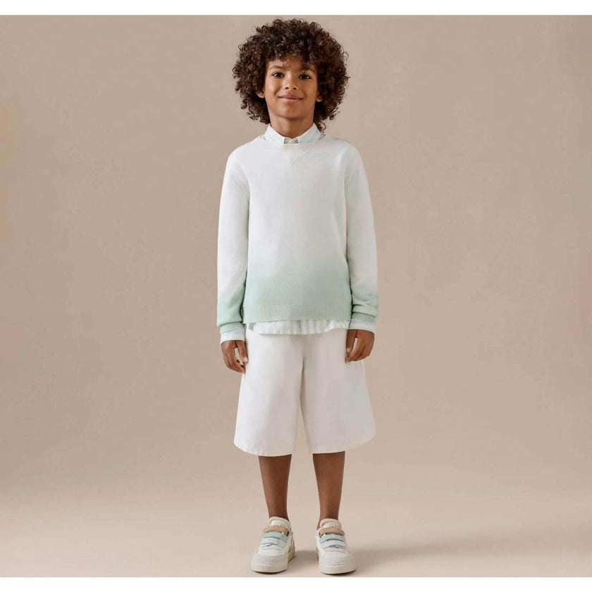BONPOINT Tahar Ombre Sweater - Celadon Green