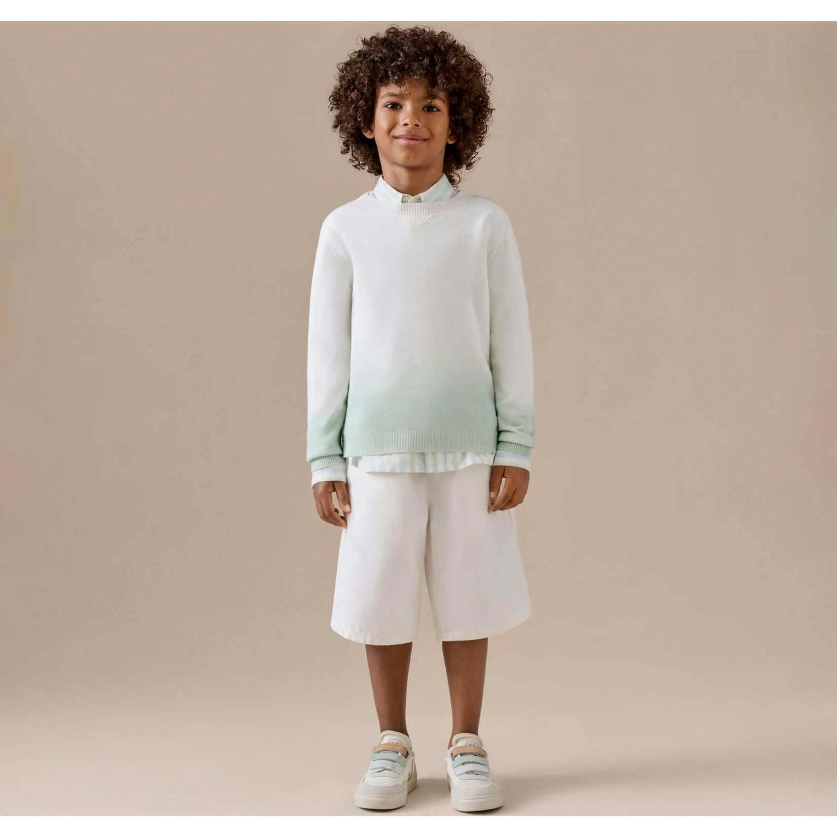 BONPOINT Tahar Ombre Sweater - Celadon Green