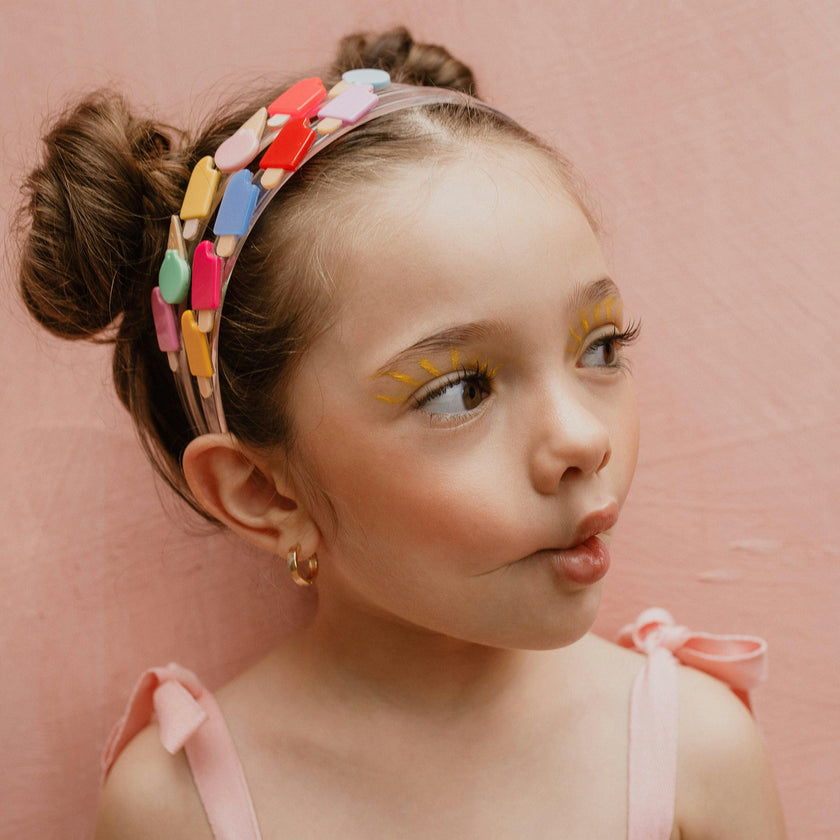 Popsicle Vibrant Satin Colors Headband -SUM
