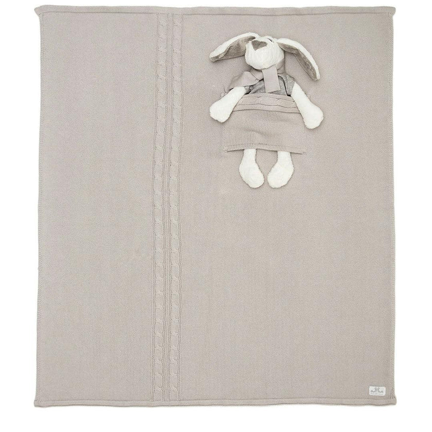 Milo & Lilirose Knitted Baby Blanket Set
