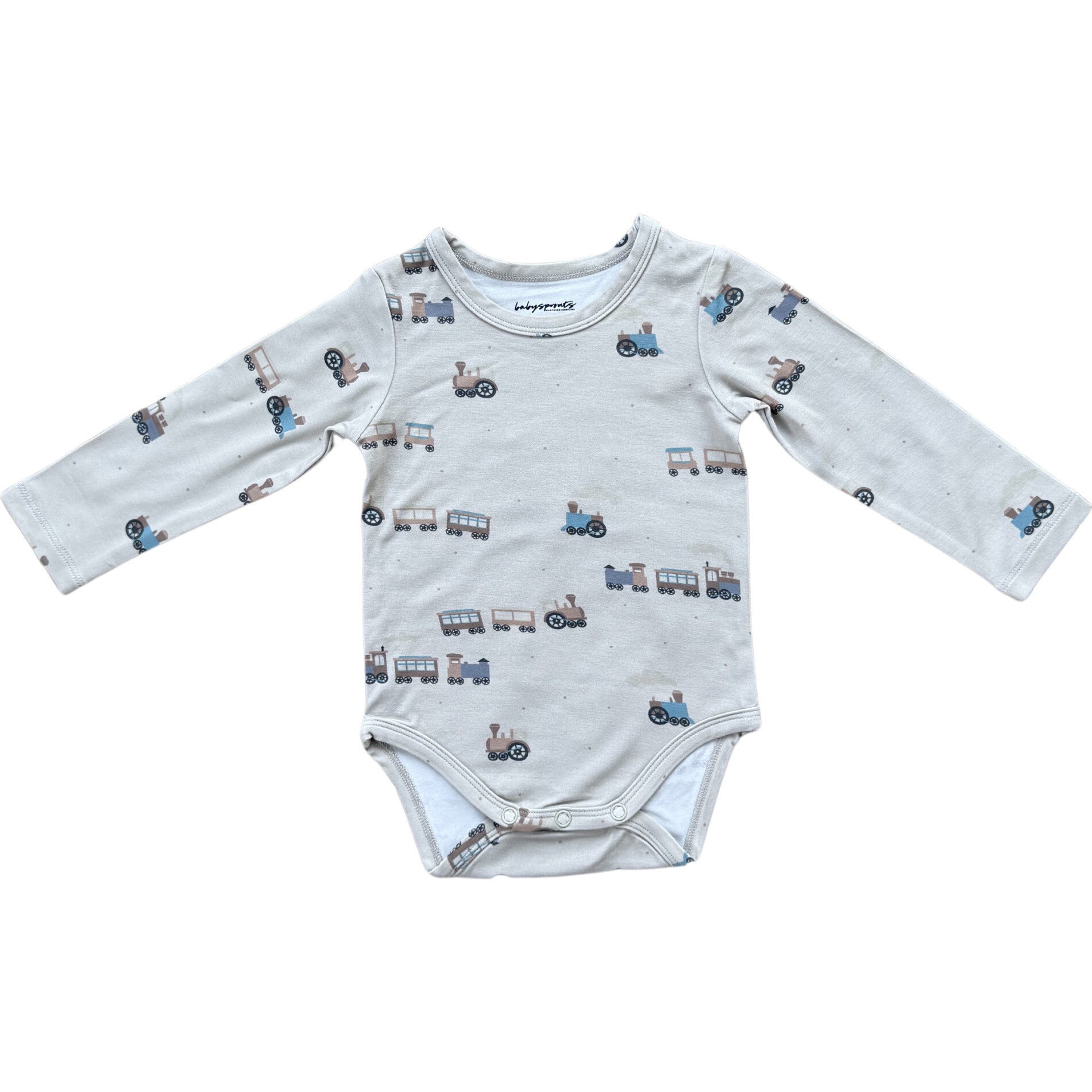 Baby Long Sleeve Bodysuit Trains