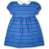 Stripe Knit Dress With School Supplies