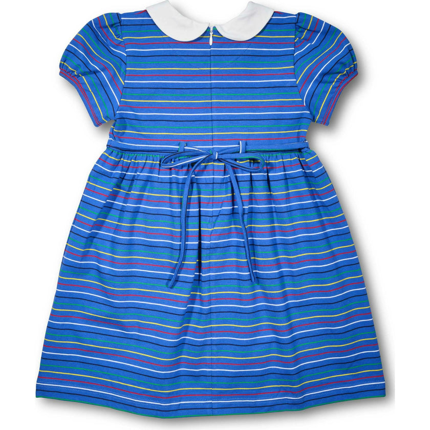 Stripe Knit Dress With School Supplies