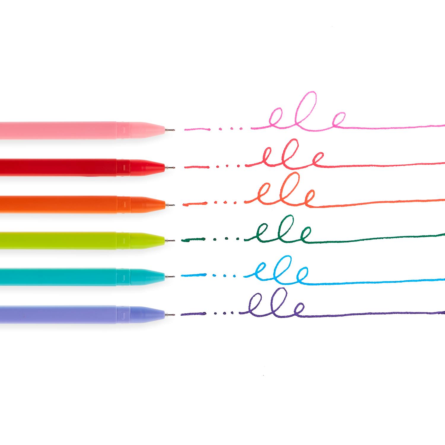 Fine Line Colored Gel Pens - Fine Tip - Set of 6