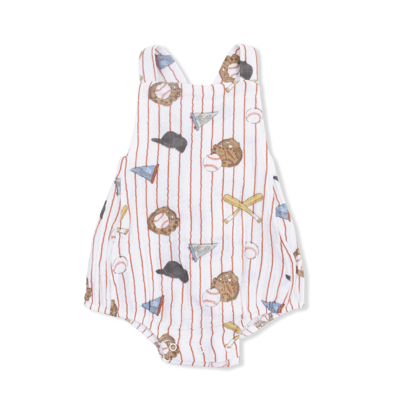 Vintage Baseball Stripe - Retro Sunsuit