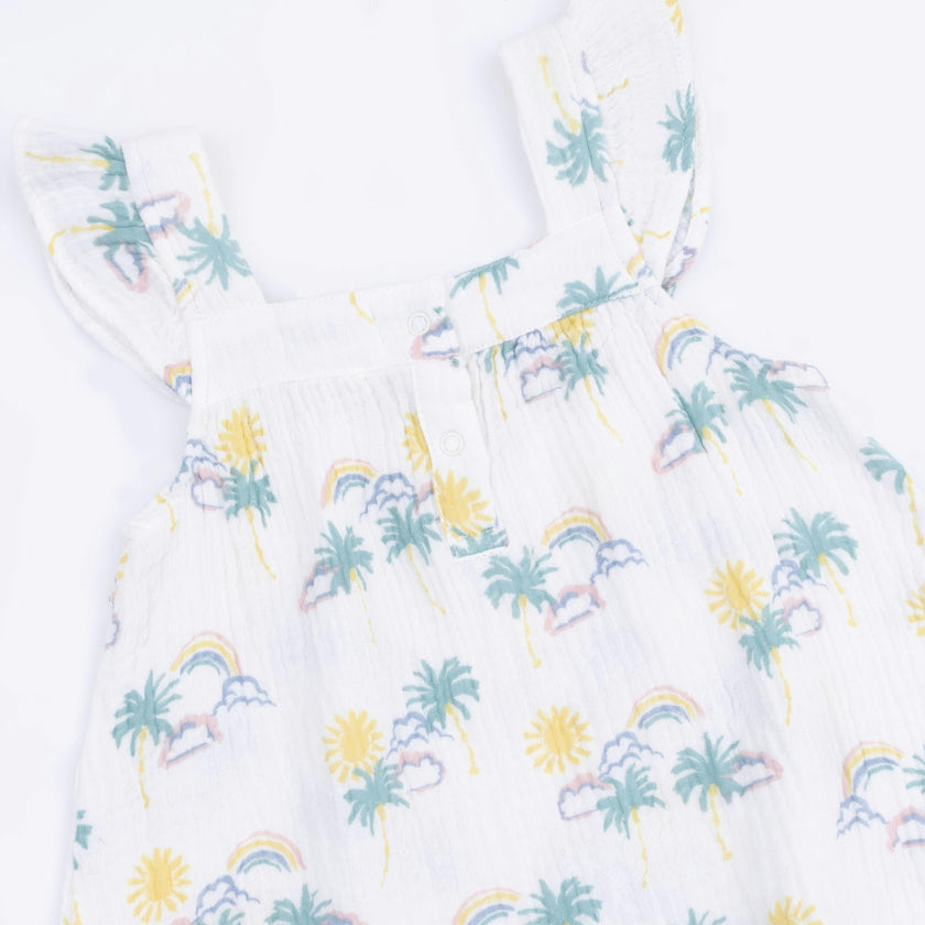 Palm Trees and Rainbows - Sundress and Bloomer