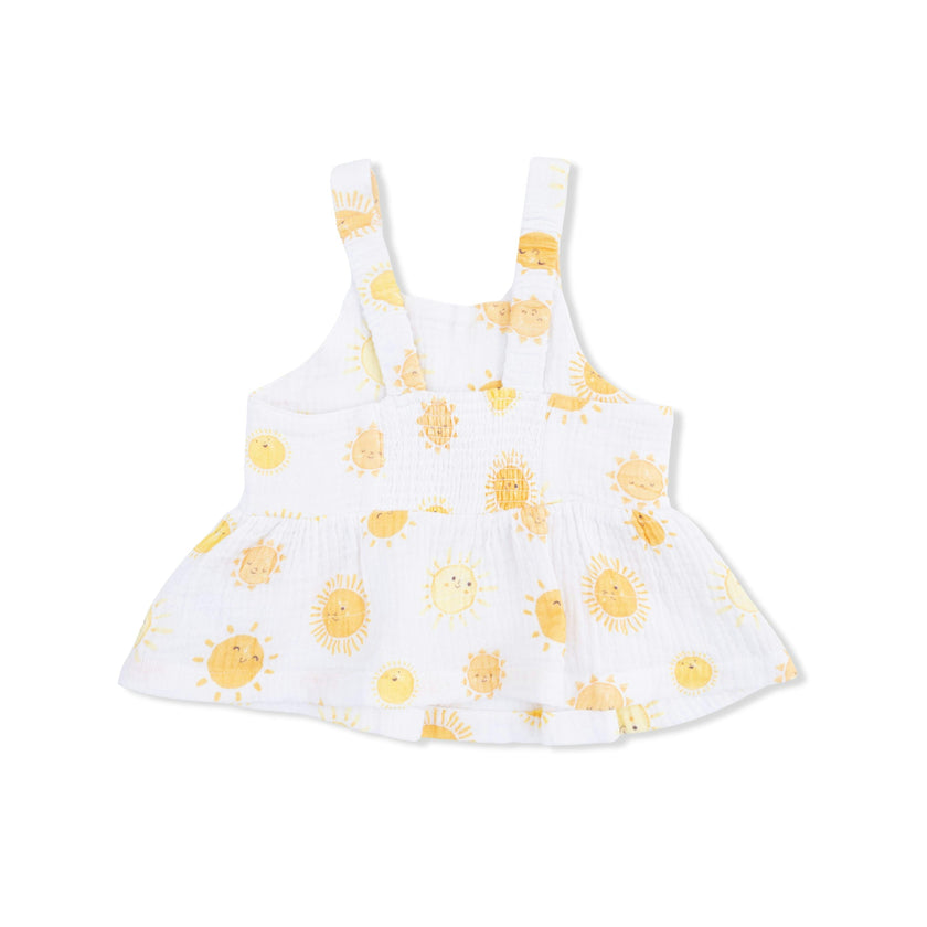 Happy Suns - Peplum Tank with Wide Leg Pant